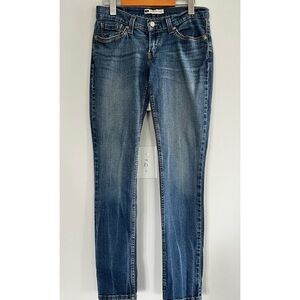 Levi’s 524 Too Superlow Skinny Mid Blue Size 7M 28